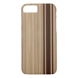 Wood Stripe iPhone 7 case - Surfboard Style
