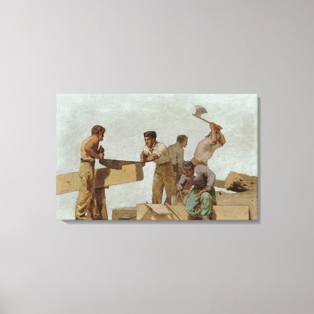 Wood Structure Canvas Print (Front)