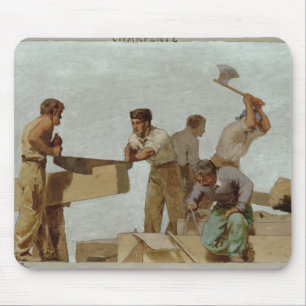Wood Structure Mouse Mat