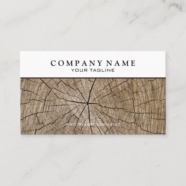 Wood Stump Business Card (Front)