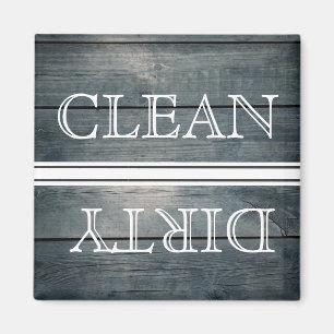 Wood Style Dishwasher Magnet Clean & Dirty