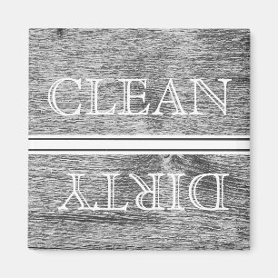Wood Style Dishwasher Magnet Clean & Dirty