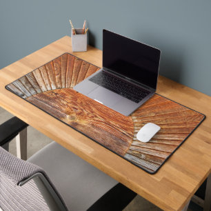 Wood Sunbeams Desk Mat