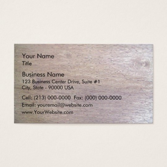 Wood Surfaced Texture Business Card