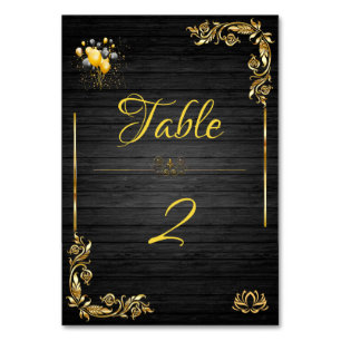 Wood Table Number