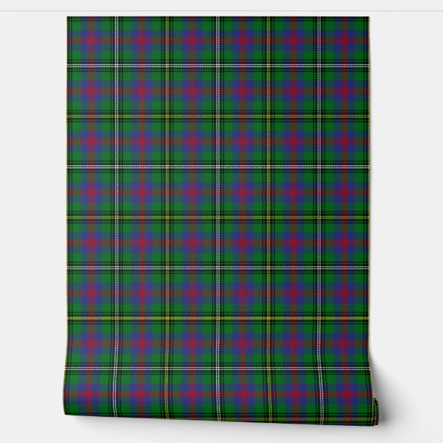 Wood Tartan Plaid Scottish Clan Wallpaper (Unrolling)