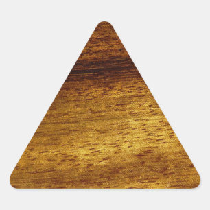 Wood teak triangle sticker