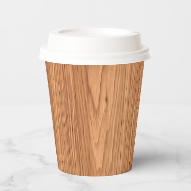Wood Texture Background Design-35455 Paper Cups (Front)
