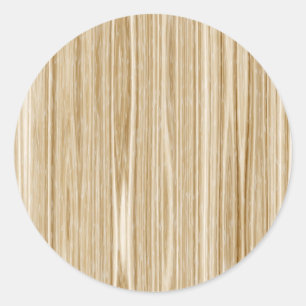 wood texture classic round sticker