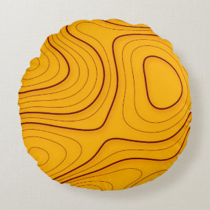Wood texture, linear abstraction backgroundabstrac round cushion
