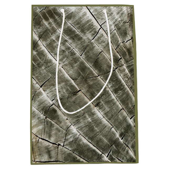 Wood Texture Medium Gift Bag (Front)