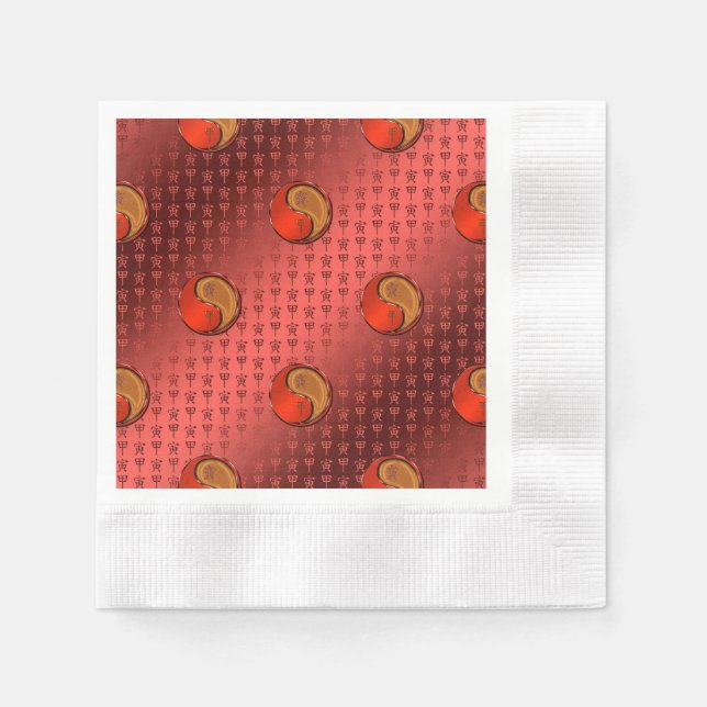 Wood Tiger Napkin (Front)
