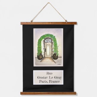 Wood Topped Wall Tapestry