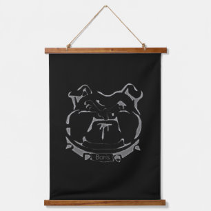 Wood Topped Wall Tapestry