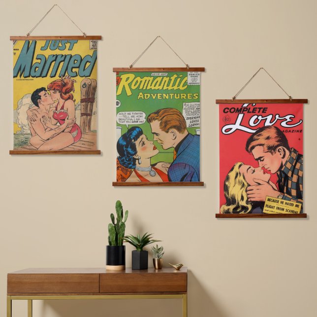 Wood Topped Wall Tapestry (Asymmetrical)