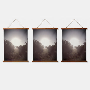 Wood Topped Wall Tapestry