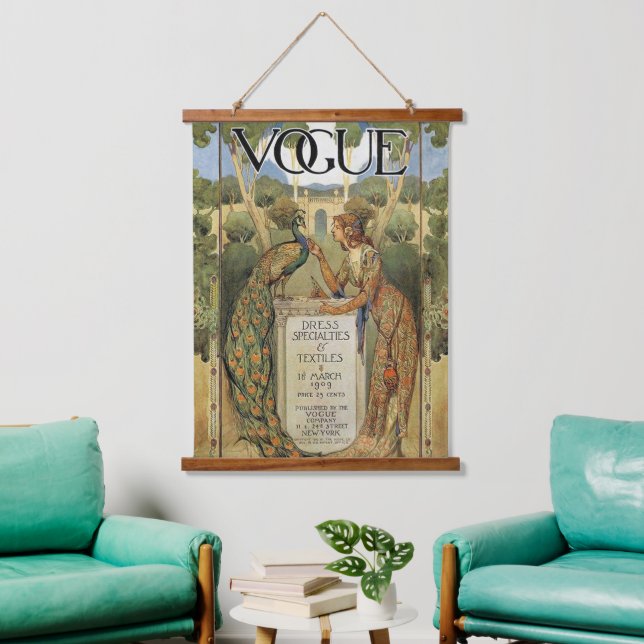 Wood Topped Wall Tapestry (Living Room)
