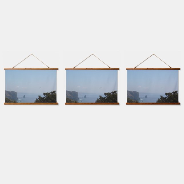 Wood Topped Wall Tapestry (Triple)