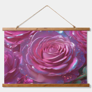 Wood Topped Wall Tapestry