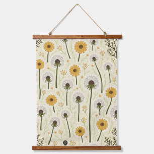 Wood Topped Wall Tapestry