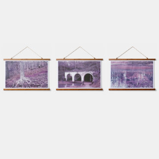 Wood Topped Wall Tapestry