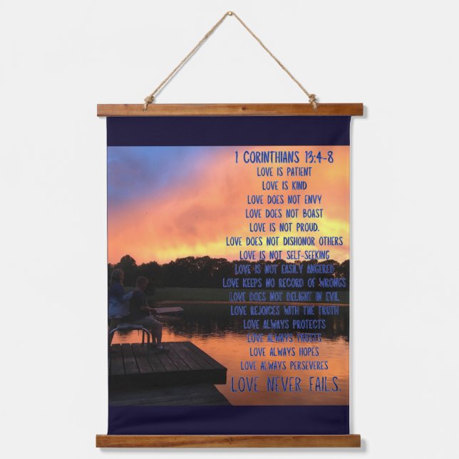 Wood Topped Wall Tapestry (Front)