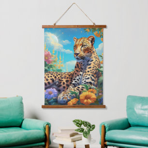 Wood Topped Wall Tapestry