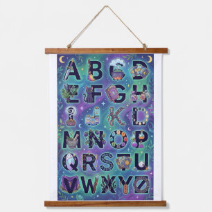 Wood Topped Wall Tapestry