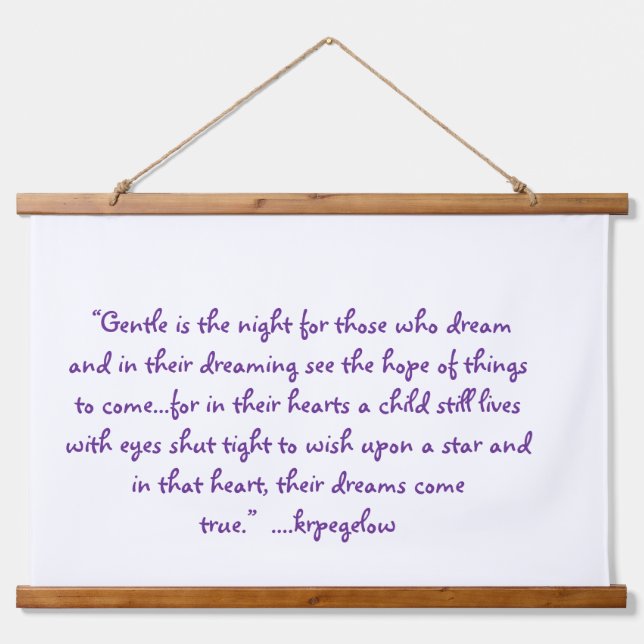 Wood Topped Wall Tapestry (Front)