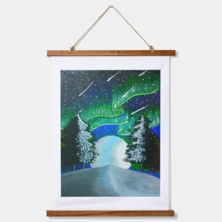 Wood Topped Wall Tapestry