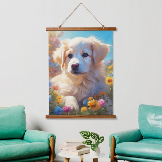 Wood Topped Wall Tapestry (Living Room)