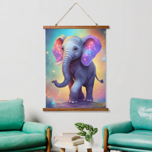 Wood Topped Wall Tapestry