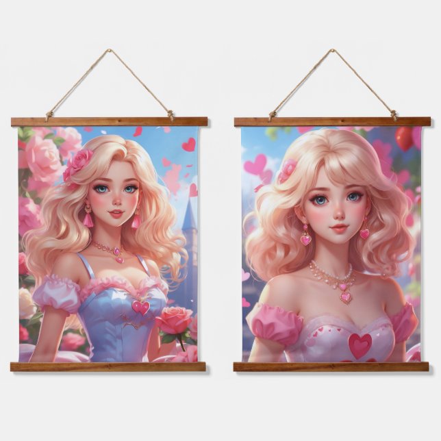 Wood Topped Wall Tapestry (Double)