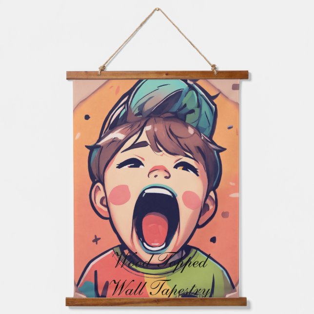 Wood Topped Wall Tapestry (Front)