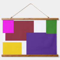Wood Topped Wall Tapestry