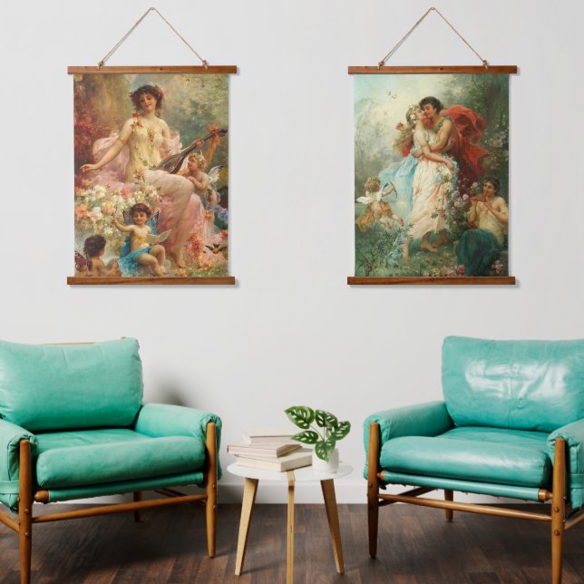 Wood Topped Wall Tapestry (Living Room)