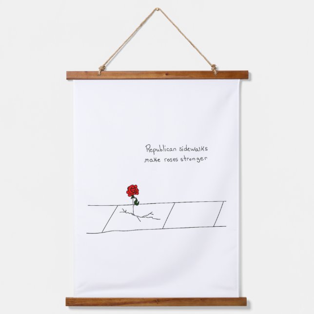 Wood Topped Wall Tapestry (Front)