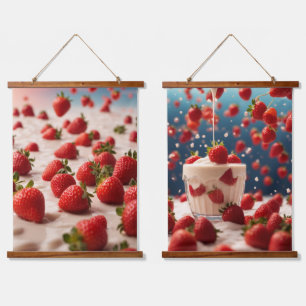 Wood Topped Wall Tapestry