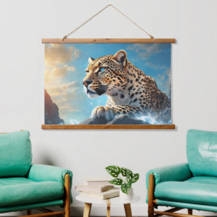 Wood Topped Wall Tapestry