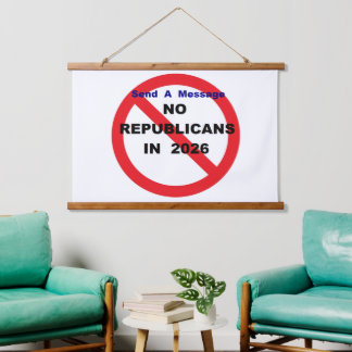 Wood Topped Wall Tapestry