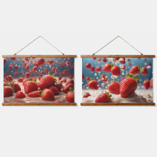 Wood Topped Wall Tapestry