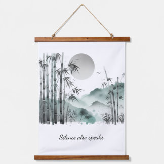 Wood Topped Wall Tapestry Paz