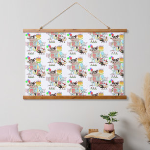 Wood Topped Wall Tapestry Possum Birthday