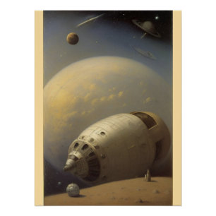 Wood Topped Wall Tapestry Poster