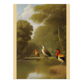 Wood Topped Wall Tapestry Poster