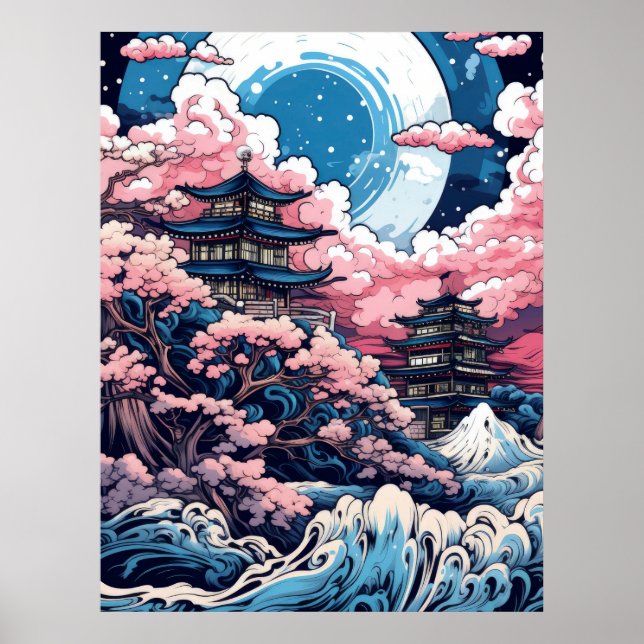 Wood Topped Wall Tapestry Poster (Front)