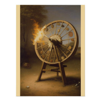 Wood Topped Wall Tapestry Poster