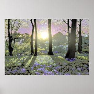 Wood Topped Wall Tapestry Poster