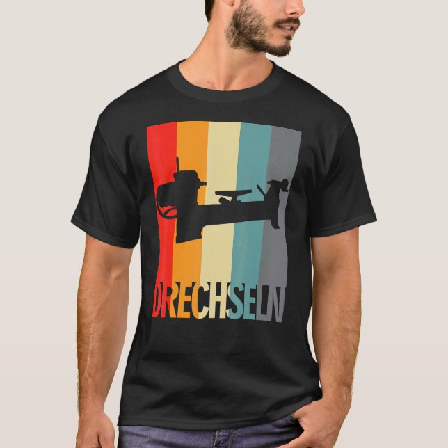 Wood Turning Bench Carpenters Wood Turner T-Shirt (Front)