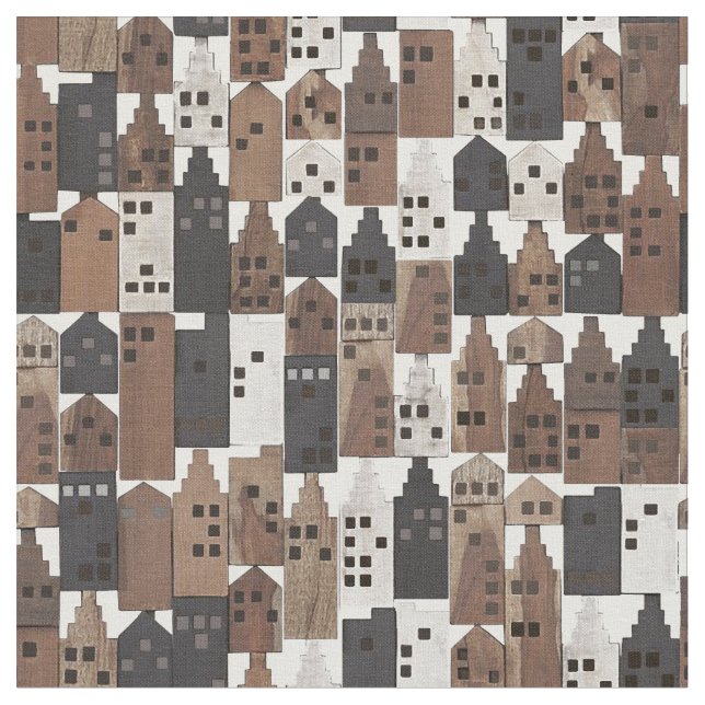 Wood village fabric (Close Up)